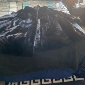 Size 22-24 full length mink coat custom made